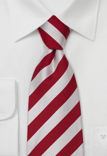 Foto Corbata Parsley rojo rayas plata claro