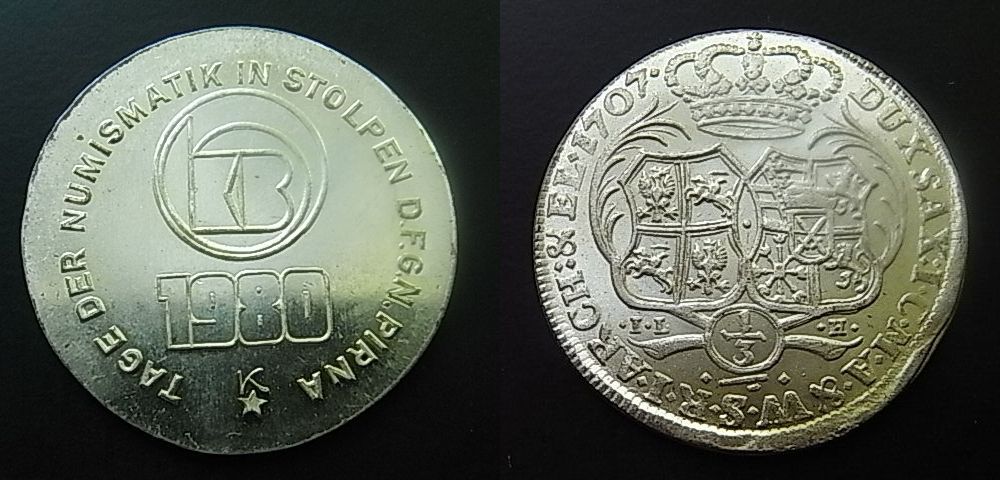 Foto Ddr Medaille Tage der Numismatik in Stolpen 1980 1980