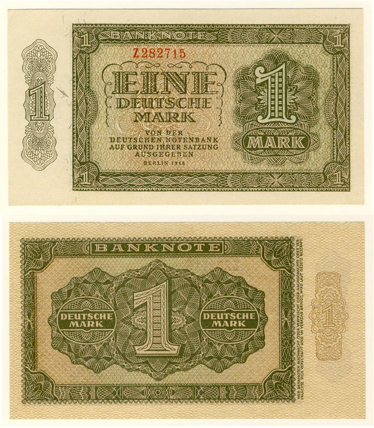 Foto Deutsche Demokratische Republik 1 Deutsche Mark 1948