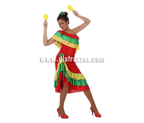 Foto Disfraz Bailarina de Rumba con volantes mujer M-L