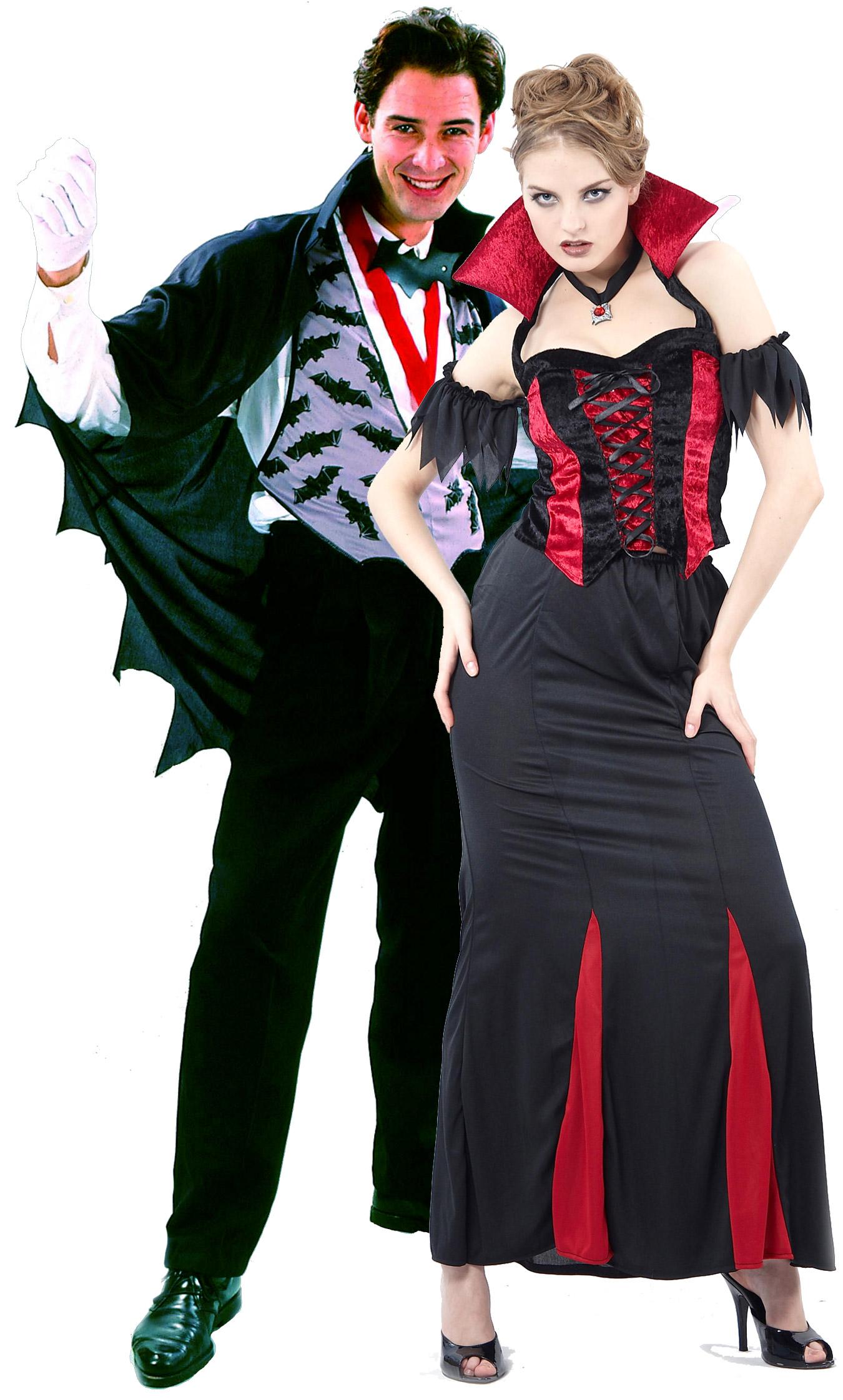 Foto Disfraz de pareja de vampiros ideal para Halloween
