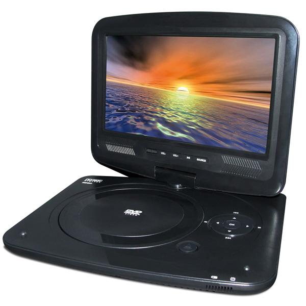 Foto DVD portátil DMTECH DM-PDVD-3390B 9'' con USB y pantalla giratoria