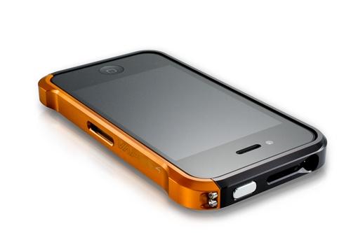 Foto Element Case Vapor 4 Metal Case for iPhone 4 4S Black/Orange