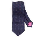 Foto Eton Navy color corbata vestido con manchas de color café