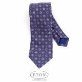 Foto Eton Soft Purple corbata de color tejida w patrón de flores