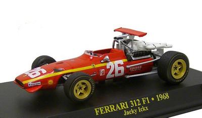 Foto Ferrari 312 F1 26 Ickx 1968 1/43 Fabbri