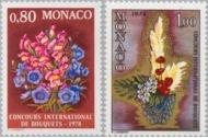 Foto FILATELIA - Sellos por países - Monaco - Correo ordinario - MN01115/16 - 1977 Concurso inter. de ramos Lujo
