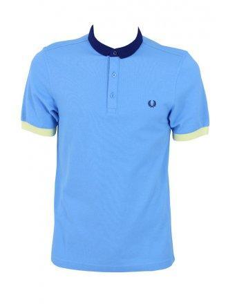 Foto Fred Perry Block Collar Shirt - Soft Blue