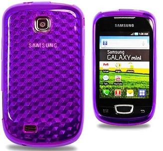 Foto Funda gel morada Samsung Galaxy mini S5570