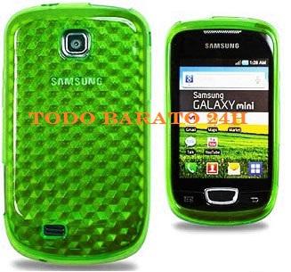 Foto Funda gel verde Samsung Galaxy mini S5570 S5570i
