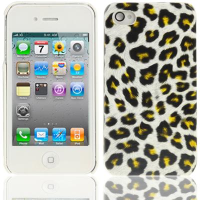 Foto Funda Iphone 4s 4 S 4g 4 Carcasa Leopardo Blanca Negra Leopard