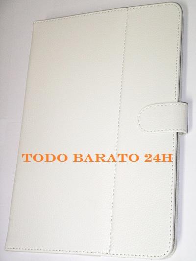 Foto Funda piel blanca Tablet con soporte 10 y 10 1 pulgadas