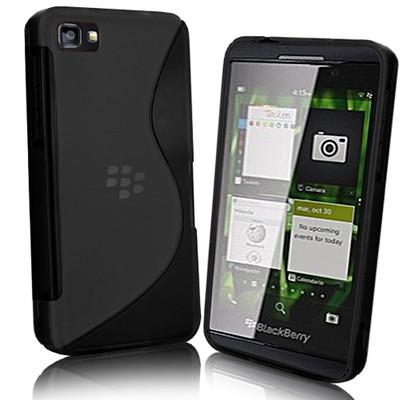 Foto Funda Protector Flexi Gel Blackberry Bb Z10 S-line Negra Carcasa Case