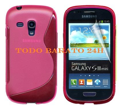 Foto Funda TPU S-Line rosa Samsung Galaxy S3 mini i8190