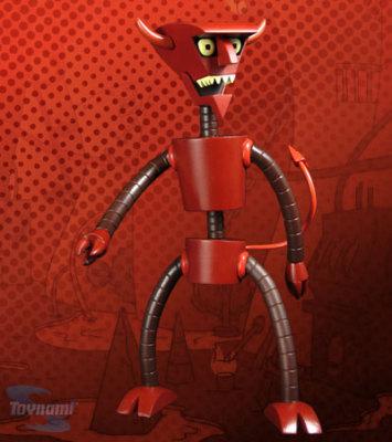 Foto Futurama Series 1-3 Zioidberg Fry Leela Bender Kif Zapp Robot Devil Toynami