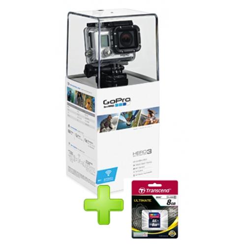 Foto GoPro HD Hero 3 White Edition + Memoria Micro SD 8GB Transcend