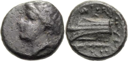 Foto Griechische MÜNzen Bronze 3 Jh v C