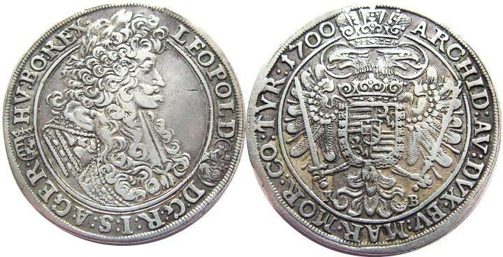 Foto Habsburg 1/2 Taler 1700