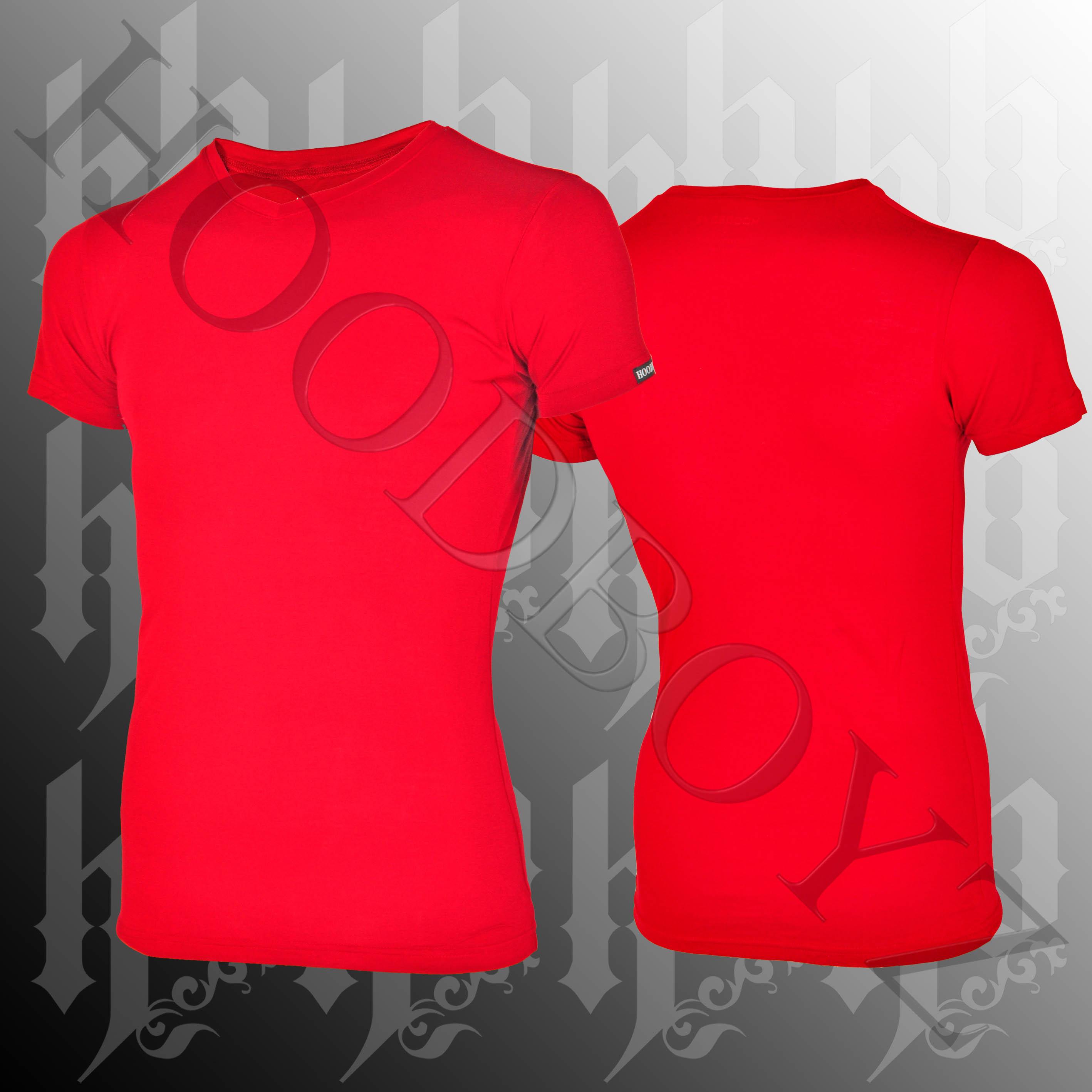 Foto Hoodboyz Basic V-neck T-shirt Rojo