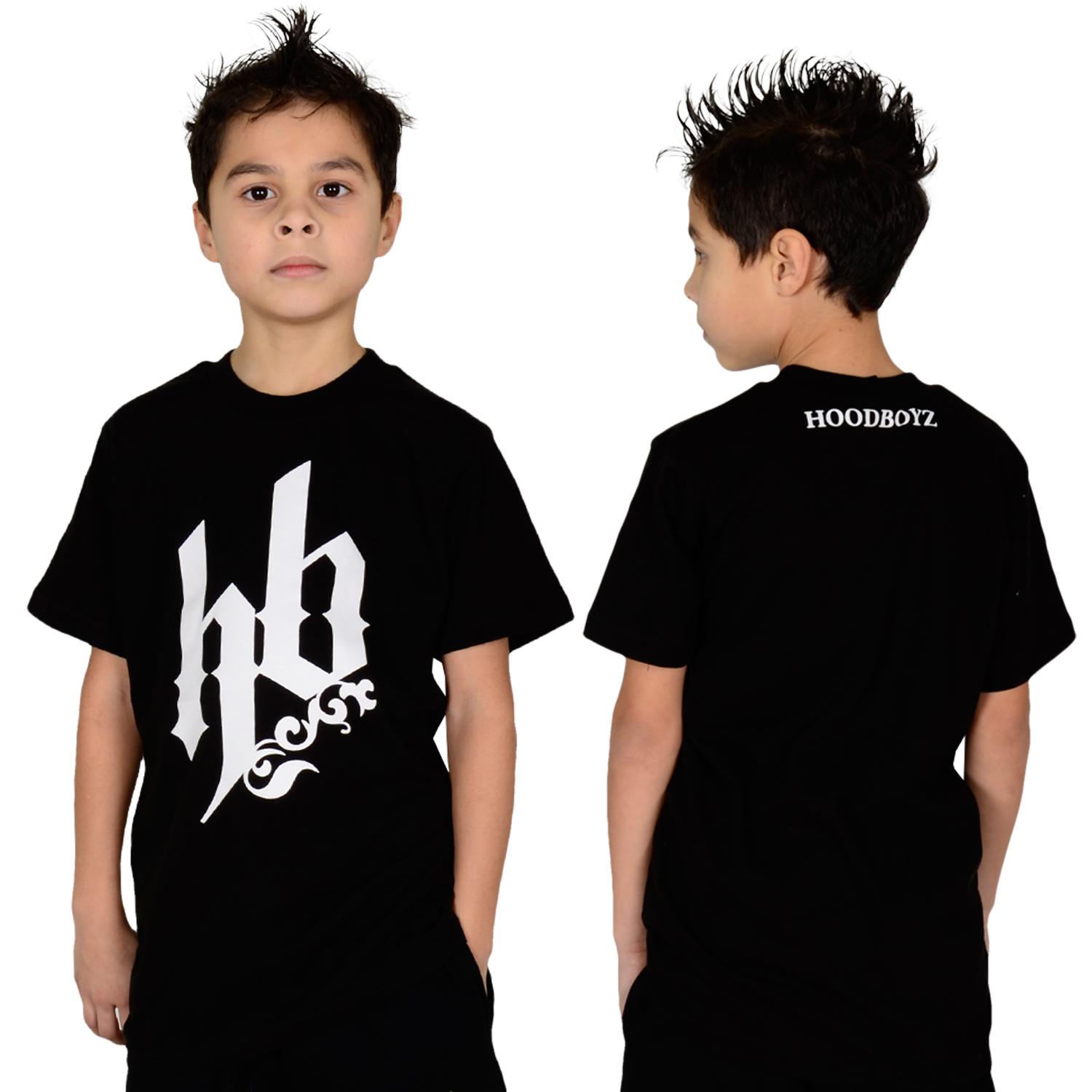 Foto Hoodboyz Kids The Original Big Logo T-shirt Negro Blanco
