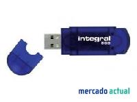 Foto integral infd8gbevobl, 8 gb, usb 2.0, azul, 20 mm, 9 mm, 76 mm