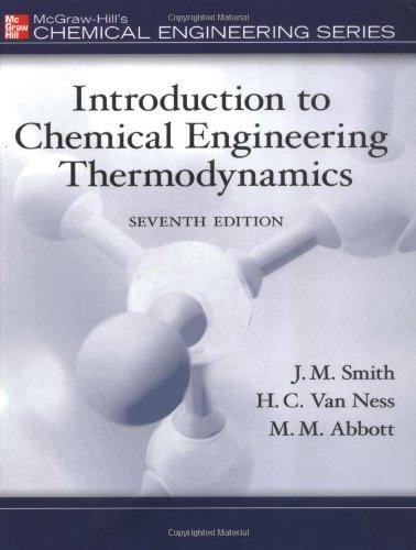 Foto Introduction to Chemical Engineering Thermodynamics (McGraw-Hill Series in Civil and Environmental Engineering)