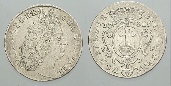 Foto Jülich-Berg 1/6 Taler 1715