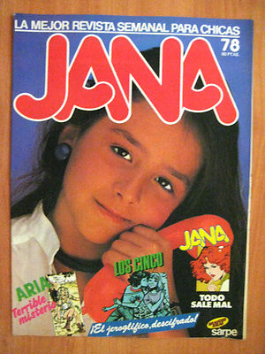 Foto Jana - Nº: 78 - Año: 1983  - Sarpe - Comic Femenino