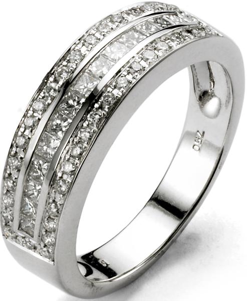 Foto joyas oro anillo diamantes - mujer