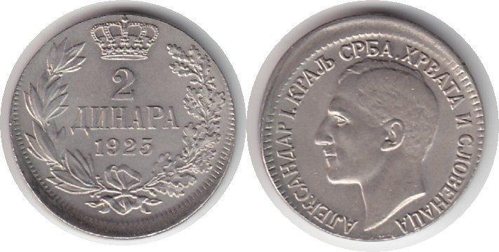 Foto Jugoslawien 2 Coinsa 1925