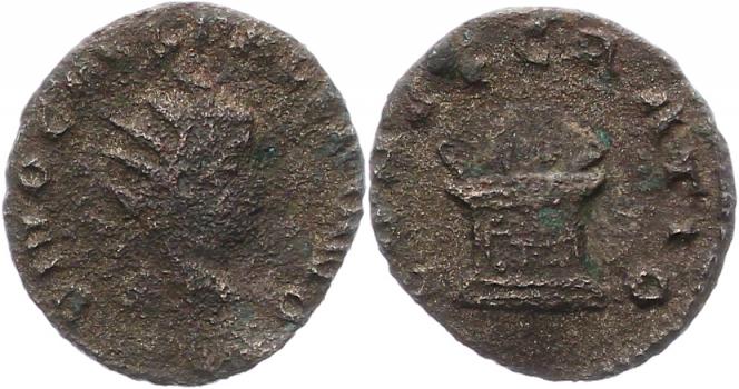Foto Kaiserzeit Antoninian 256 258 n Chr