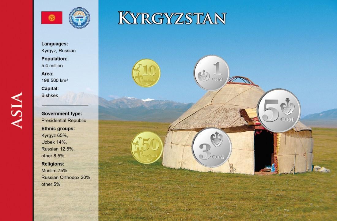 Foto Kirgisistan 60 Tyiyn / 8 Som 2008-