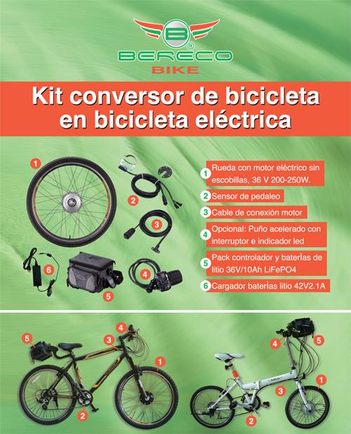Foto Kit Conversor a Bicicleta Eléctrica ECOBICI