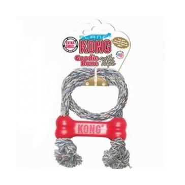 Foto Kong goodie bone with rope extra hueso con cuerda mediano