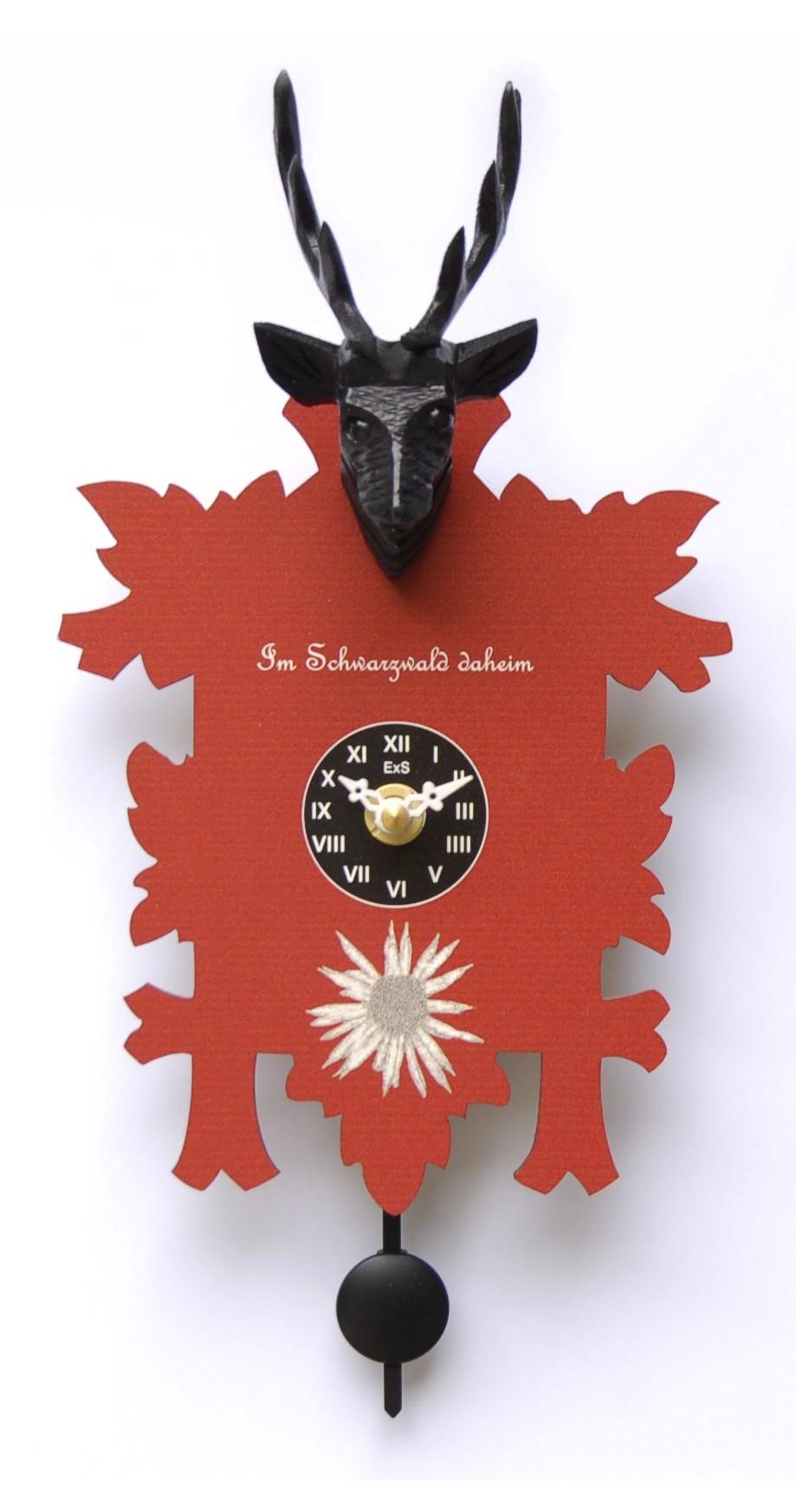 Foto Kuckulino Reloj en miniatura de la selva negra cuarzo con llamada del cucú, incluye batería TU 3005 PQ