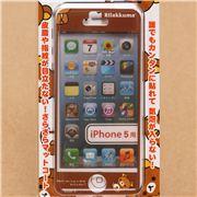 Foto Lámina adhesiva marrón kawaii oso Rilakkuma iPhone 5 San-X