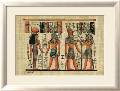 Foto Lámina enmarcada Egyptian Papyrus, Design III, 59x78 in.