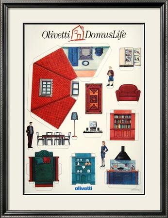 Foto Lámina enmarcada Olivetti Domus Life de Susay, 87x67 in.
