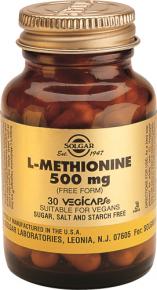 Foto L-Metionina 500 mg de Solgar. 30 c psulas