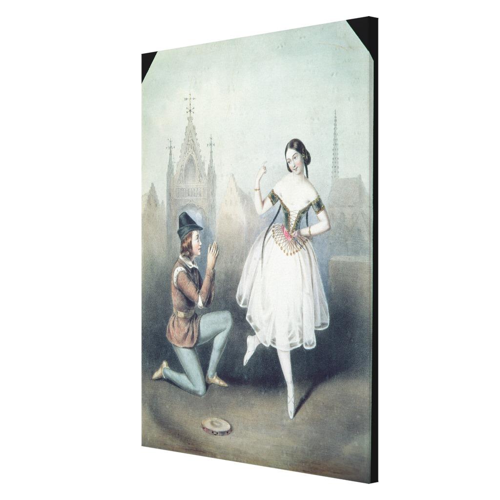 Foto La Esmeralda': Carlotta Grisi y Julio Perrot Lona Estirada Galerías