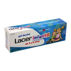 Foto Lacer infantil gel dental sabor a fresa 50 ml