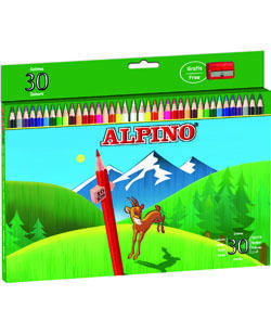 Foto Lapices de Colores Alpino 30 Lapices Gioco Juguetes