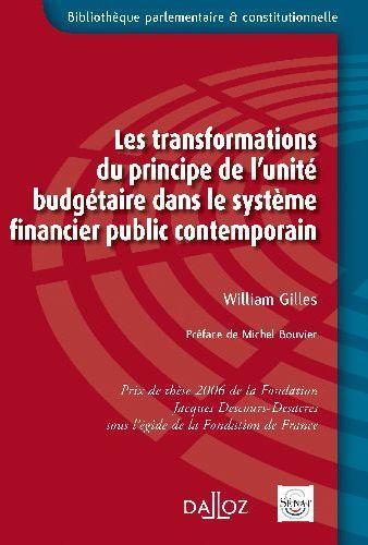 Foto Les transformations du principe de l'unite budgètaire dans le système financier public contemporain