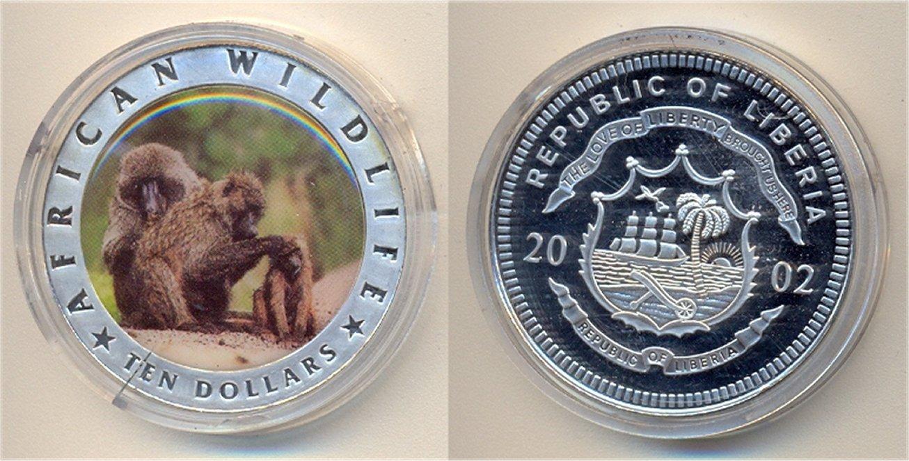 Foto Liberia 10 Dollars 2002