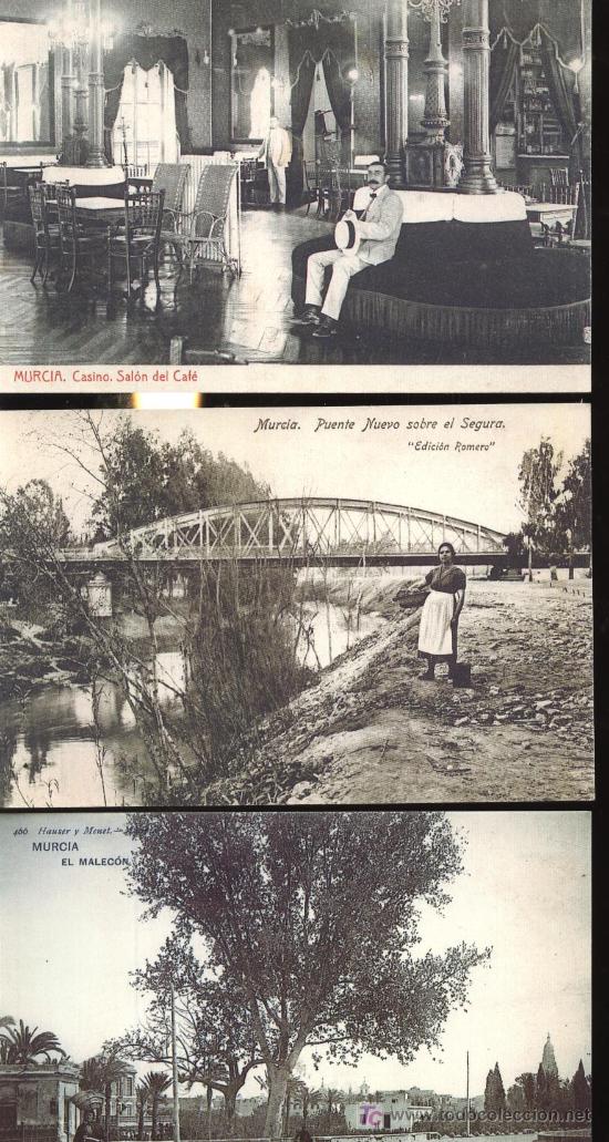 Foto lote de 28 postales antiguas de murcia reeditadas por la opinion