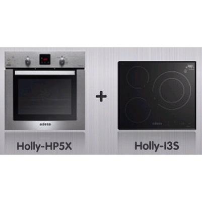 Foto Lote Edesa Horno Holly-hp5x + Placa IND Holly-i3s