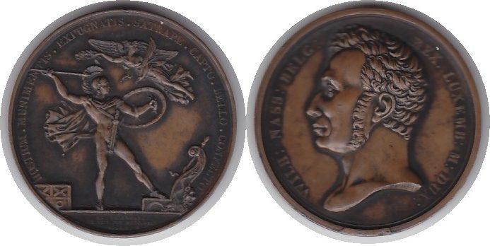 Foto Luxembourg Bronzemedaille 1821