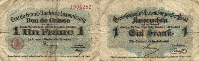 Foto Luxemburg 1 Franc