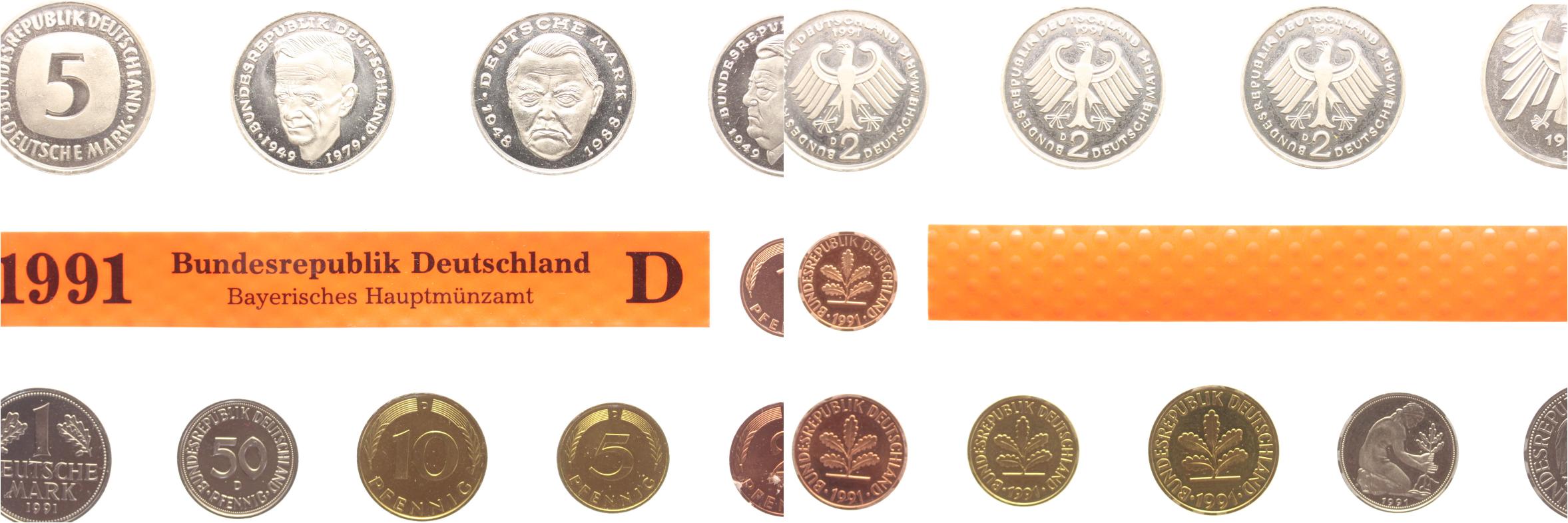 Foto Münzen der Bundesrepublik Deutschland Lot komplette Kms 1976