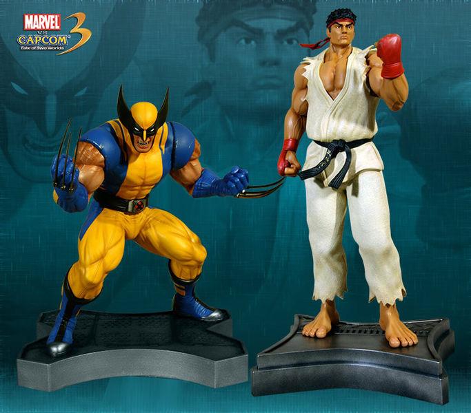 Foto Marvel Vs. Capcom 3 Estatuas 1/3 Ryu Vs. Wolverine 66 X 54 Cm